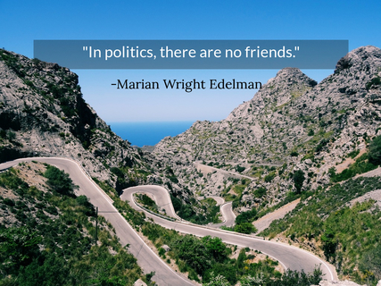 in politics there are no friends...