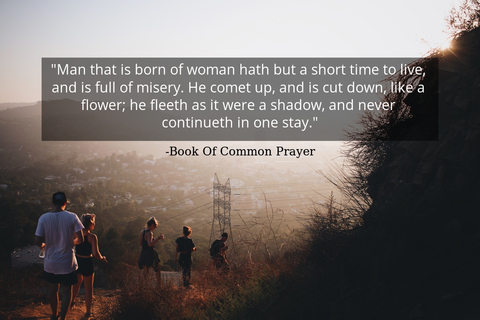 man that is born of woman hath but a short time to live and is full of misery he comet...