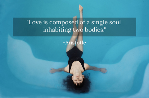 love is composed of a single soul inhabiting two bodies...