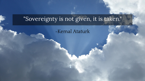 sovereignty is not given it is taken...