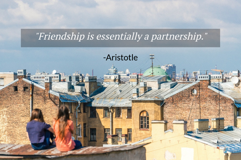 friendship is essentially a partnership...