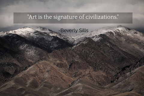 art is the signature of civilizations...