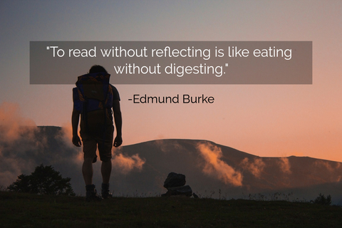 to read without reflecting is like eating without digesting...