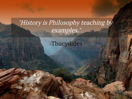 history is philosophy teaching by examples...