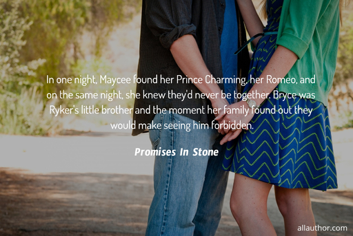 in one night maycee found her prince charming her romeo and on the same night she...