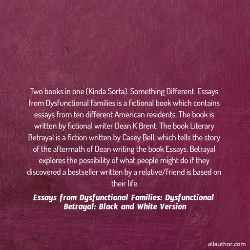 two books in one kinda sorta something different essays from dysfunctional families...