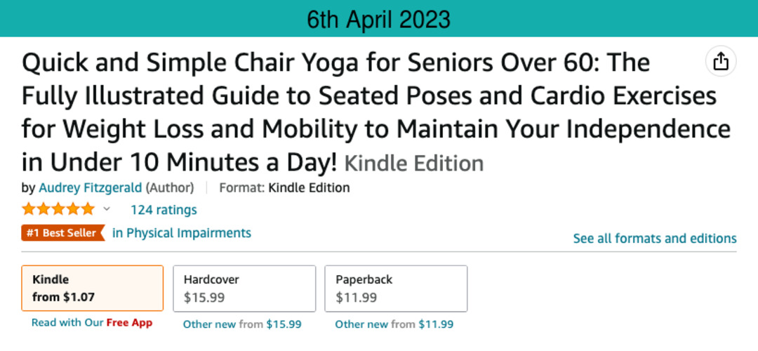 Quick and Simple Chair Yoga for Seniors Over 60 by Audrey Fitzgerald -  Audiobook 